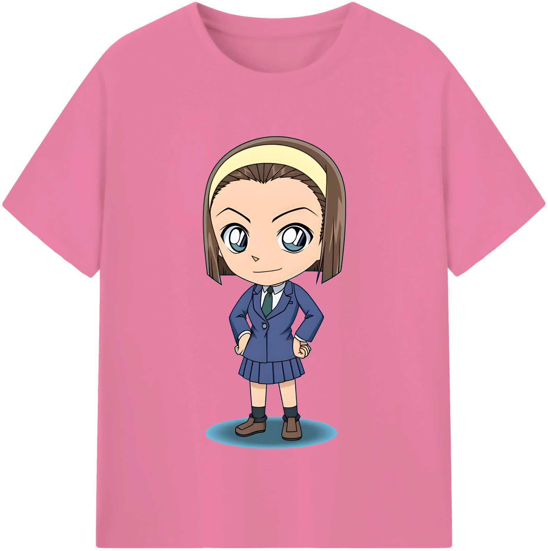 （画像用） 名探偵コナン 吉田 歩美 よしだ あゆみ Detective Conan my Yeager 綿100％半袖Tシャツ（フロントプリント）